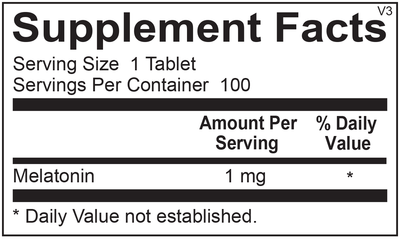 Ortho Molecular Melatonin, 100 tablets