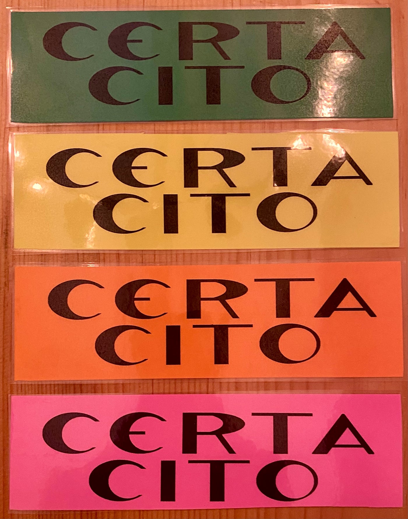 Certa Cito-"SWIFT AND SURE"